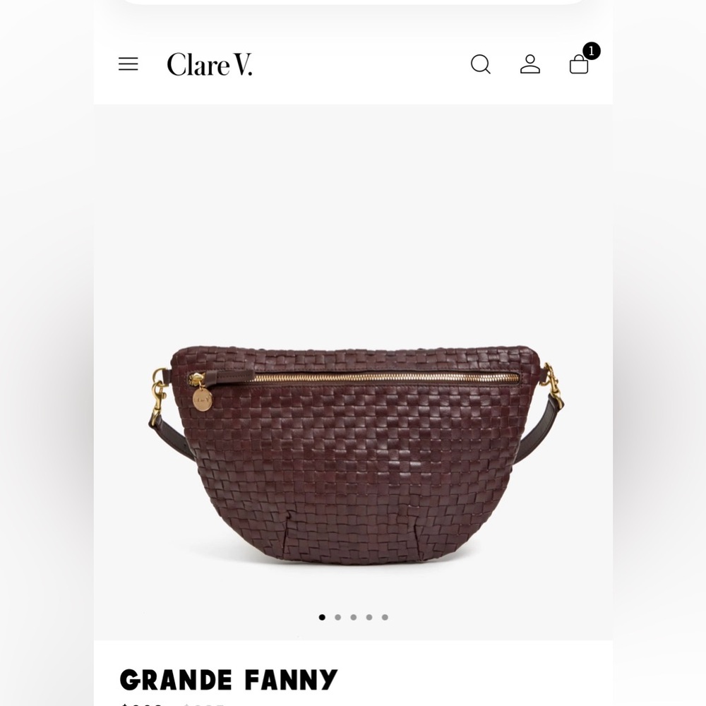 Clare V Grande Fanny in Rich Brown